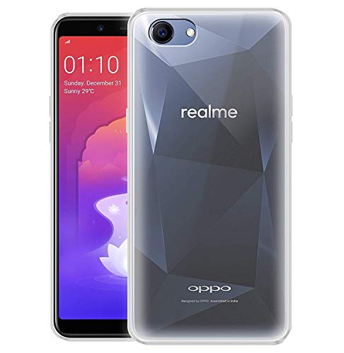 Plus Soft Silicone TPU Transparent Clear Case Soft Back Case Cover with Packaging Kit for RealMe 1
