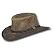 Barmah Hats Foldaway Bronco Leather Hat - Item 1060