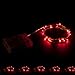 RTGS Products Red Colored LED Lights Indoor Outdoor String Lights, Fairy Lights Battery Powered Patio, Bedroom, Holiday Decor, etc (RED Color 20 LEDs 7 FEET 5 Sets)