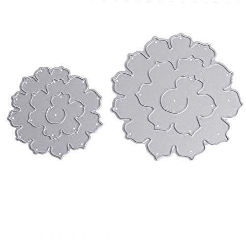 2Pcs Flowers Cute Daily Cutting Dies Metal Stencil Template for DIY Album Scrapbook Halloween Christmas Thanksgiving Decoration Gift - Thumbnail 5