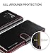 VRS DESIGN Note 9 Case, [Black] 3 Cards PU Leather Wallet [Layered Dandy] Phone Case Flip Folio Wallet Cover for Galaxy Note 9 (2018)