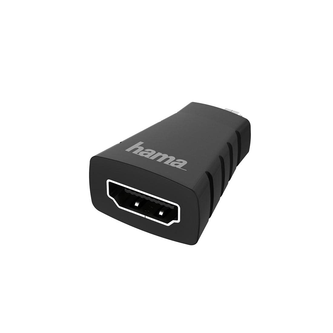 Hama HDMI Adapter, Micro HDMI to HDMI (Adapter with Resolution Ultra HD 4K, Micro HDMI Male - HDMI Female for Connecting Tablet, Camera, Laptop to TV, Projector, Monitor, HDMI Type D to Type A)