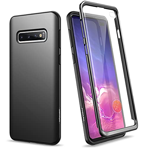 SURITCH Case for Galaxy S10 Plus [Built-in Screen Protector] Matte