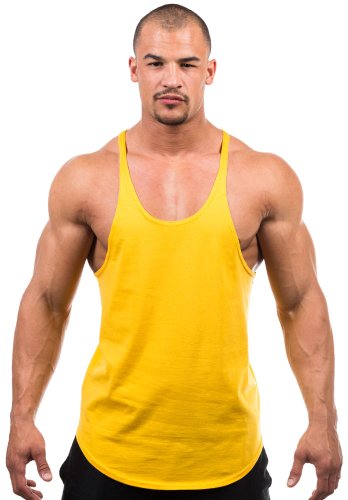 Iwearit Stringer Tank-Top (Gold-XL) MADE in USA