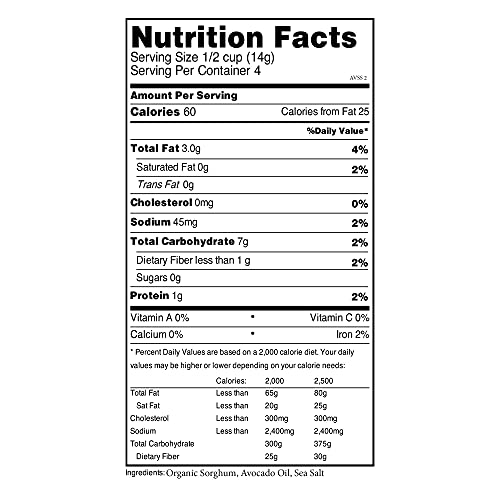 Nature Nate’s Popped Avocado Oil Sea Salt Organic