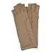 totes ISOTONER Therapeutic Compression Fingerless Gloves (Pack of 2), Tan