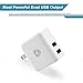 SNX(TM) 3.1 A 15W Dual Port Power Adapter with Certified 6 Feet / 2 Meters 8 Pin USB Charging Cord