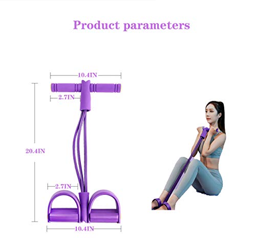 ASPORITNG-Pedal-Resistance-Band-4-Tube-Natural-Latex-Elastic-Pull-Rope-Fitness-Equipment-for-Abdomen-Waist-Arm-Yoga-Stretching-Training