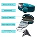 MyEyeglassCase Hard Sunglasses Case - Large Glasses case in Smooth Chic Turquoise - Eyeglass Case Hard shell fits Large to Extra Large curved Sunglasses with Pouch & Cloth (AS179 Turquoise Z)