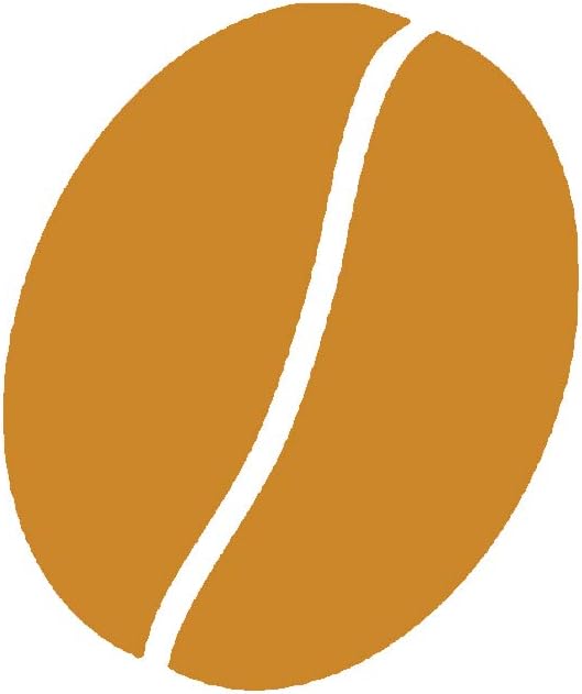 Loyalty Card Stamp - Coffee Bean. Self-Inking, Hygiene Cap, Re-inkable. Brown Ink. Ideal for Cafes, Restaurants, Bars