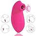 Rabbit G-spot Clitoral Sucking Vibrator for clit nipple stimulation, Treediride Rechargeable Silicone Vagina Anal Mini Sucker Waterproof Licking Tongue Vibrators Sex Toy with 10 Modes for Women Couple