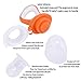 Baby Fruit Feeder Pacifier - Baby Food Feeder Fresh Food Feeder Infant Fruit Teething Toy, 2 Pack with 6 Silicone Sac and 1 Pacifier Clip (Army Green & Orange)