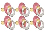 Gerber First Essentials Soft Center Latex Pacifier, 6 Pack, Pink