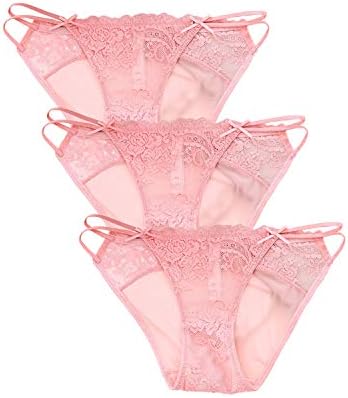 Camelia High End Lace String Georgette Bikini Panties for Summer, USA Size: XS-L