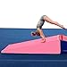 gymmatsdirect Folding Gymnastics Incline Mat Large Cheese Wedge Ramp Skill Shape Triangle Tumbling Mats for Kids Play Home Exercise Aerobics