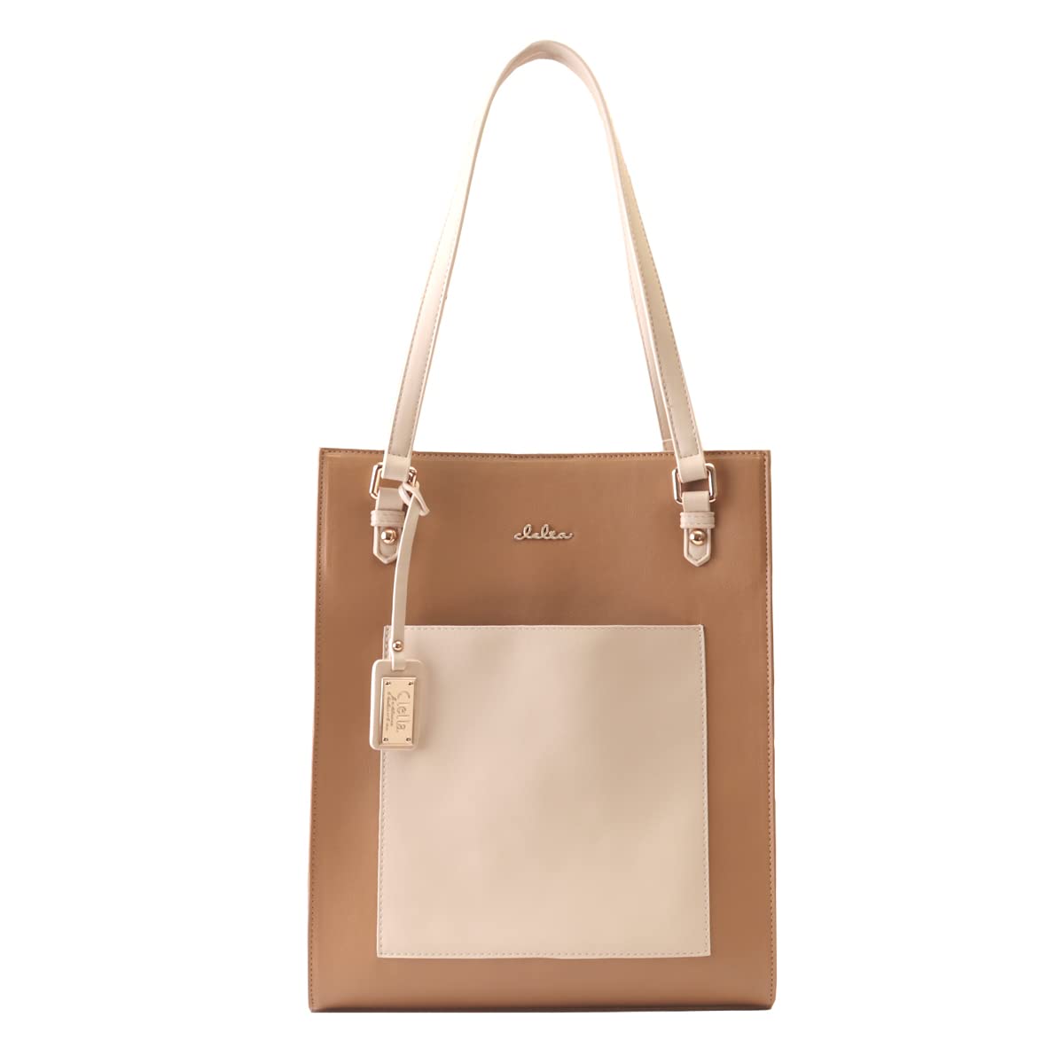 Cleria CL-25753 Allegro Series Women's Tote Bag, Large Capacity, Fits A4 Size, Vertical Tote