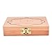 CoscosX Baby Wooden Tooth Fairy Box Child Kids Tooth Keepsake Holder Organizer Souvenir Box (Square)