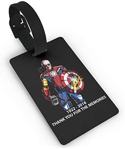 Stan Lee Luggage Tags Privacy Suitcase Card Holder Labels Travel Accessories Baggage Tags