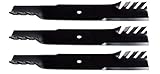 USA Mower Blades (3) Mulching for Exmark 103-6383, 103-6393-S, 60" Deck