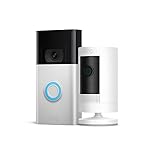 Ring Video Doorbell, Satin Nickel bundle with Ring