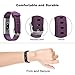 Letsfit Replacement Bands for Fitness Tracker ID115U HR, ID115U HR Accessory Bands, Adjustable Replacement Straps, 3 Pack (Black, Pink, Purple)