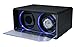 Diplomat Double Black Leatherette Watch Winder with Blue LED's
