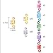 Frienda 130 Pieces Aluminum Hair Coil Dreadlocks Adjustable Hair Cuffs Hair Braiding Beads for Men and Women, 7 Colors