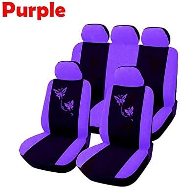 wonderfulwu 9PCS/Set Car Seat Cushion Universal Car Seat Covers Mesh Sponge Interior Accessories Full Protective Cover Set For Car/Truck/Van