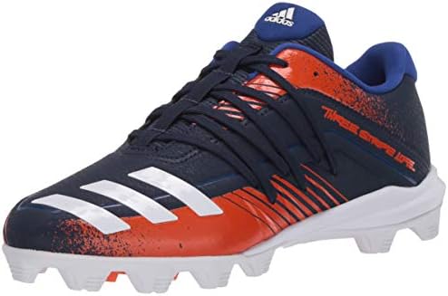 navy and orange baseball cleats