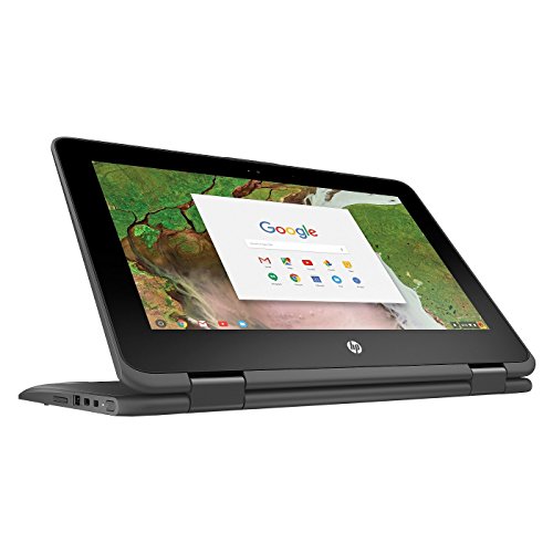 Newest HP 2-in-1 Business Chromebook 11.6in HD IPS Touchscreen, Intel Celeron N3350 Processor, 4GB Ram 16GB SSD, Intel HD Graphics, WiFi, Webcam, Google Chrome OS- Gray (Renewed)