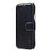 E LV Case for Galaxy S6 Active - Slim Case Cover PU Leather Flip Folio Wallet Case Cover for Samsung Galaxy S6 Active - Dark Blue/Black