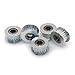 BIQU GT2 20Teeth 5mm Bore Aluminum Timing Belt Idler Pulley for 3D Printer 6mm Width Timing Belt (Pack of 5pcs)