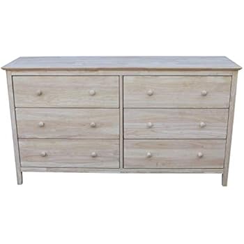 Amazon Com International Concepts Dresser With 6 Drawers