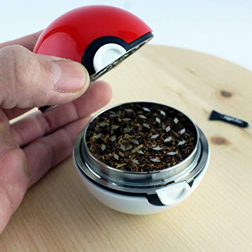 Official Pokeball Herb Grinder (Large) 2.7 Inches - With BONUS Scraper Tool - Cool Grinders For Herb & Spice With Catcher - 3 Part Grinder by Nestpark - Thumbnail 3