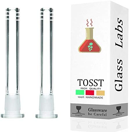 TOSST 2 Pcak Herb Clear Scientic Glass Long Tube Adapter (14mm)