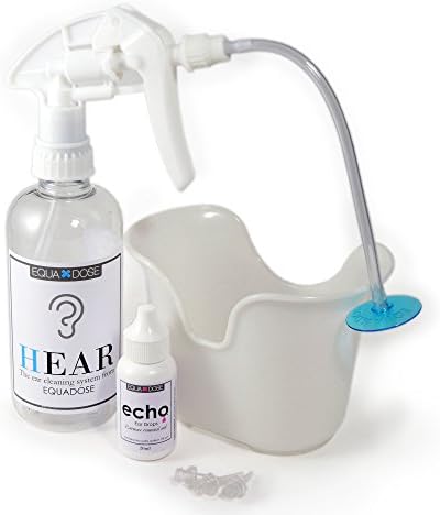 Complete Hear Earwax Remover Kit, Includes: Echo Ear Drops to Soften Ear Wax, Wash Basin, 3 Soft Disposable Tips, Irrigation System to Clean Outer Ear
