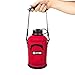 45 Degree Latitude Beer Growler 64oz Protective Carrier Tote Red Nylon & Neoprene Sleeve with Shoulder Strap (Bottle Sold Separately) - Red