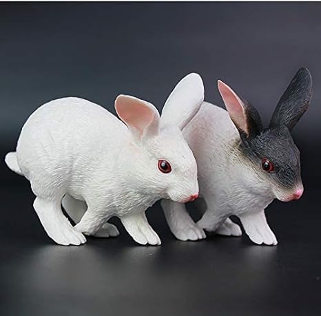Amazon シミュレートされた動物モデル固体農場ウサギモデルウサギポーズギフト子供のおもちゃ卓上装飾家の装飾 置物 オブジェ オンライン通販