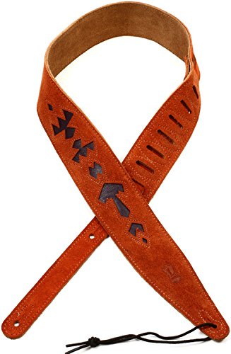 Levy's Jax Series 2.5" Designer Suede Guitar Strap - Copper