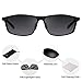 Bertha 2019 New Fashion Driving Polarized Sunglasses for Men Unbreakable-aluminum Frame 3230 Black Frame with Grey Lenses