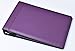 Leather 7 Ring Business Check Binder for 3 on a Page Checks By David Nathan Leather (purple)