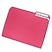 File Folder, 1/3 Cut Tab, Letter Size, Red, Great for Organizing and Easy File Storage, 100 Per Box
