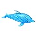WFFO Slow Rising Squishy Toy, Spongy Dolphin Bead Stress Ball Toy Squeezable Squishies Toy Stress Relief Toy or Kids Party Toys Stress Reliever Toy (Blue)