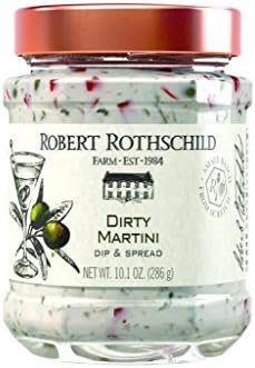 Robert Rothschild Farm Dirty Martini Dip (10.1 oz) - Dip & Spread - Cracker and Vegetable Dip - Sandwich Spread