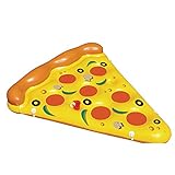 Babrit Pool Swimming Float Water Float Yellow Inflatable Floating Slice of Pizza Pool Raft