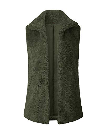 fuzzy fleece vest