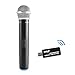 Pyle Premium UHF Wireless Microphone with USB Receiver, Cordless Microphone for Podcasting, Voice-Over Projects, Karaoke - Durable Construction, Distortion-Free Performance