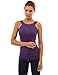 PattyBoutik Women Round Neck Halter Tank Top (Medium Purple Medium)