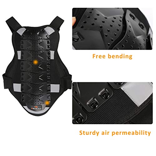 image for Ridbiker Motorcycle Armor Vest Chest Back Spine Protector Touring Moto