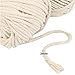 Macrame Cord 3mm x 328Yards | 100% Natural Macrame Rope | 3 Strand Twisted Cotton Cord for Wall Hanging, Plant Hangers, Crafts, Knitting, Decorative Projects | Soft Undyed Cotton Rope